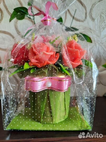 Букет из мыла ручной работы