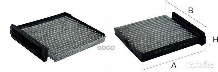 Фильтр салона nissan tiida 07- угольный AG 820 CFC