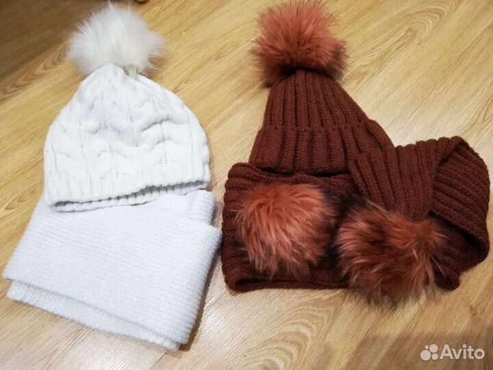 Комплект шапка и шарф