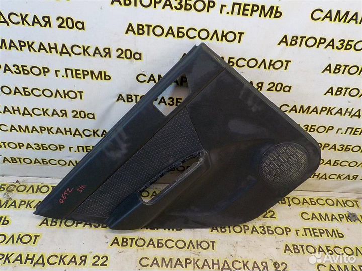 Обшивка двери задней левой Hyundai Getz 2002-2011