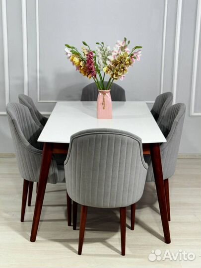 Обеденная группа стол стулья новый