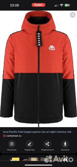 Пуховик мужской kappa