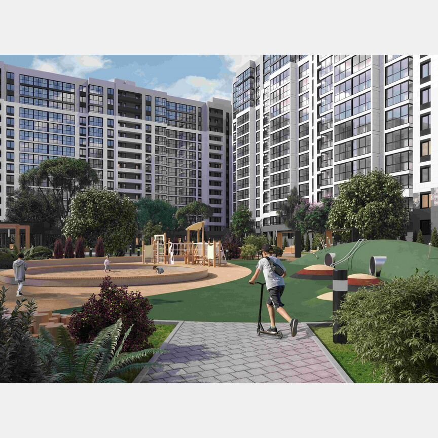 3-к. квартира, 95,5 м², 11/16 эт.