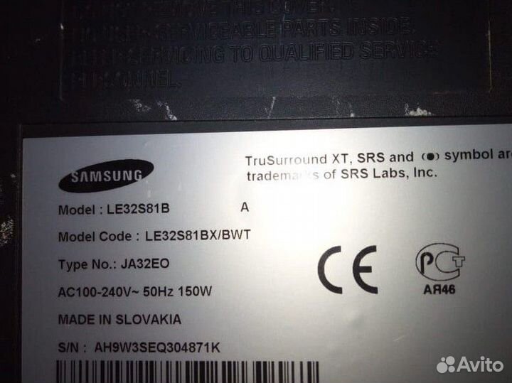Разбор телевизора samsung le32s81b