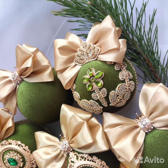 Новогодние шары ручной работы