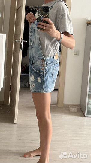 Комбинезон женский летний джинсовый