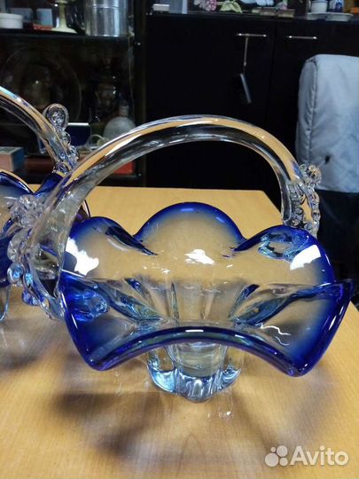 Конфетница хрусталь Италия