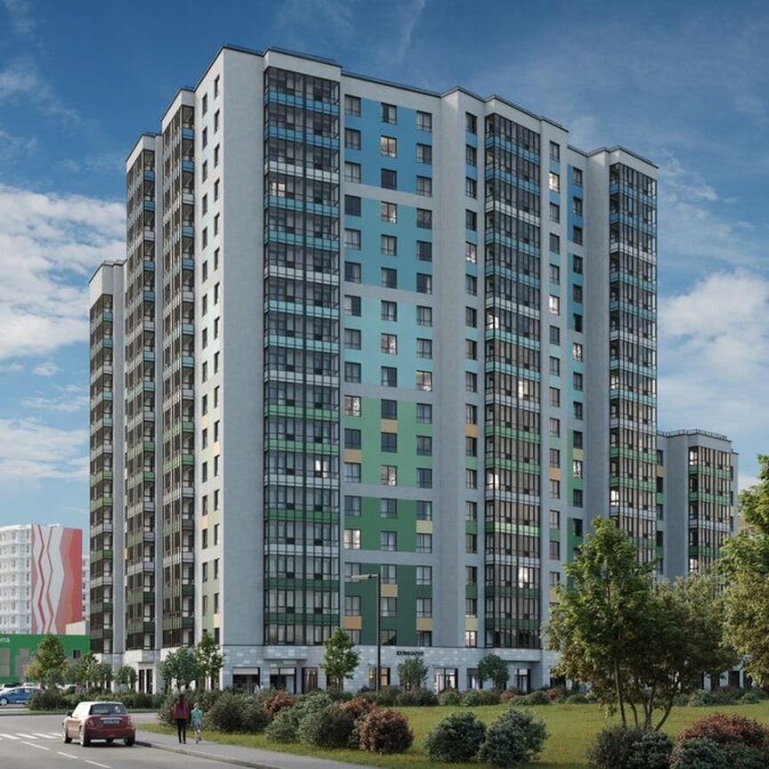 2-к. квартира, 48,3 м², 13/18 эт.