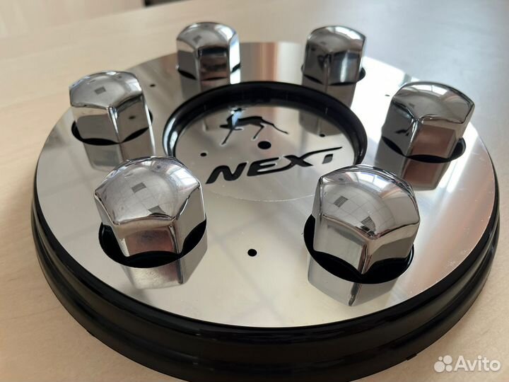 Колпаки на газель нержавейка хром + колпачки