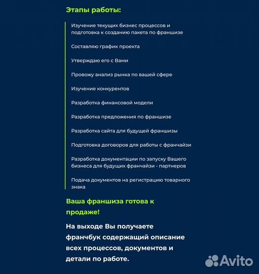 Упаковка бизнеса во франшизу, консультации