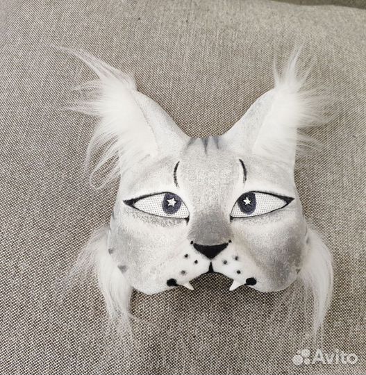 Маска белая рысь для квадробики