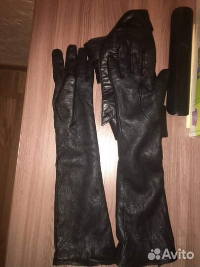 Перчатки женские кожаные 7 размер