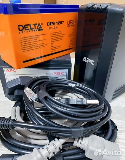 APC Back-UPS Pro 550 + нов АКБ delta +провода,usb