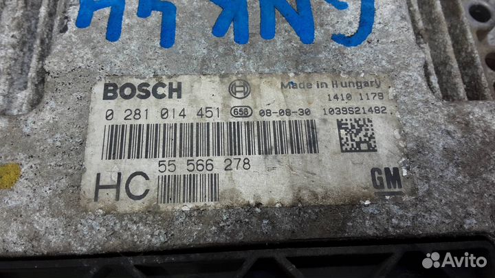 Блок управления двигателем Opel Astra H рест. 2008