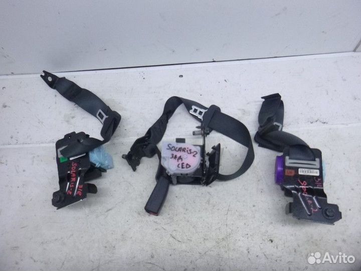 Ремень безопасности задний hyundai solaris 2017