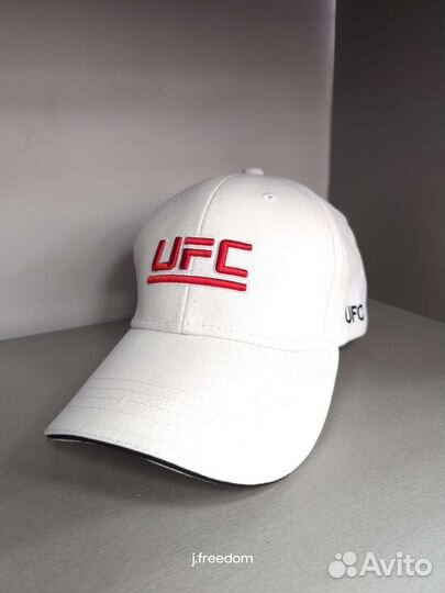 Кепка бейсболка UFC белая