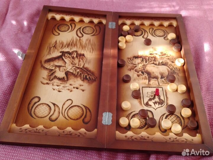 Нарды ручной работы бу