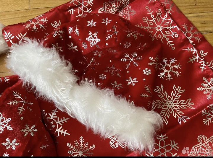 Новогодний детский костюм Дед Мороз, р.128-140