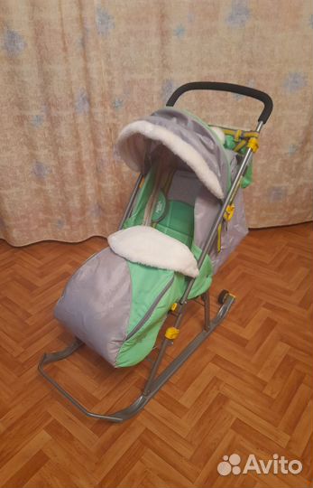 Детские санки коляска Nika kids