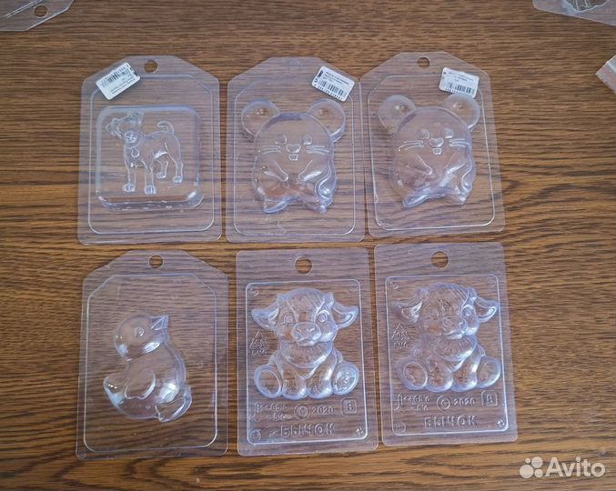 Пластиковые формы для мыла (Животные)