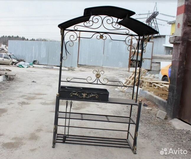 Мангал с печкой