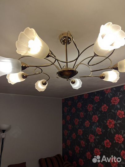 Люстра подвесная потолочная бу