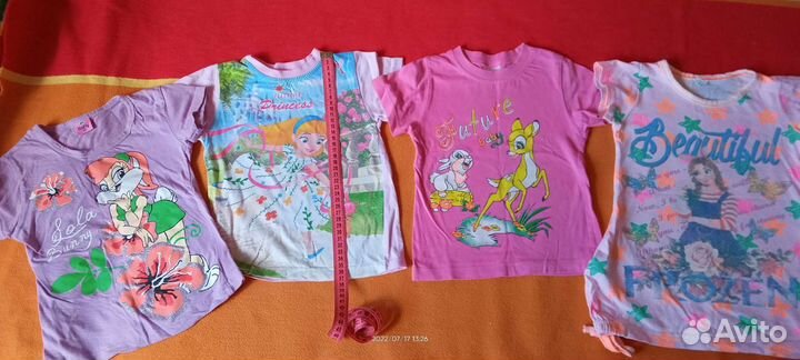 Кофты, футболки, туники, лосины, шорты. Пакетом