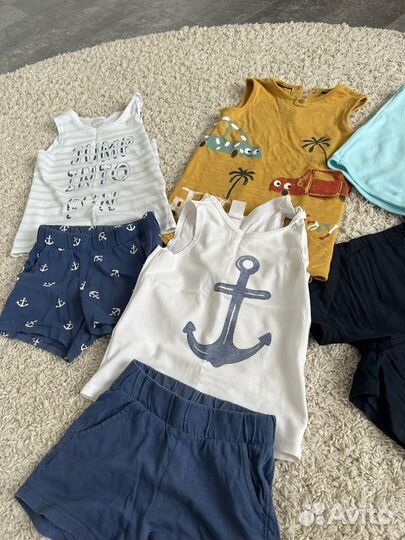 Вещи пакетом на мальчика 80-86-92