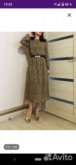 Платье из шифона новое