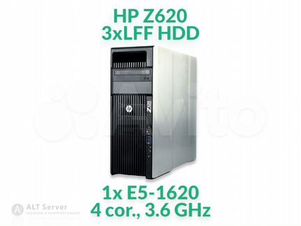 Рабочая станция HP Z620: Xeon 4x 3.6GHz, 16GB RAM