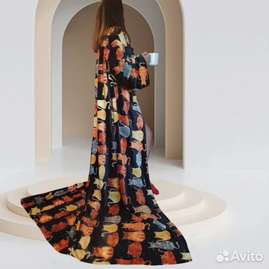 Плед- халат новый