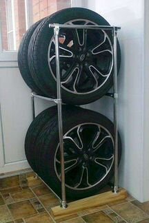 Стеллаж для хранения колес