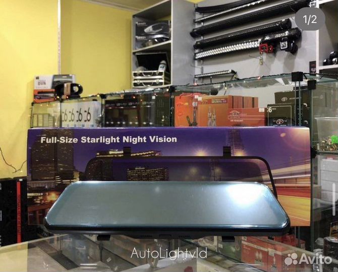 Видеорегистратор зеркало с камерой заднего вида