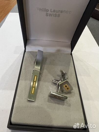 Запонки и зажим Philip Laurence