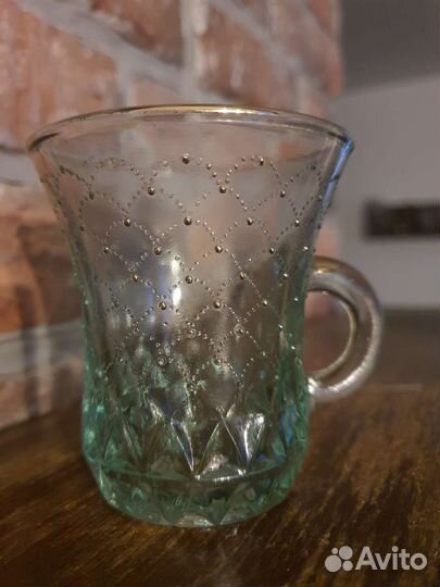 Винтажное стекло ссср.Маленькая кружечка