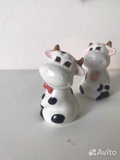 Солонка и перечница бычок и корова