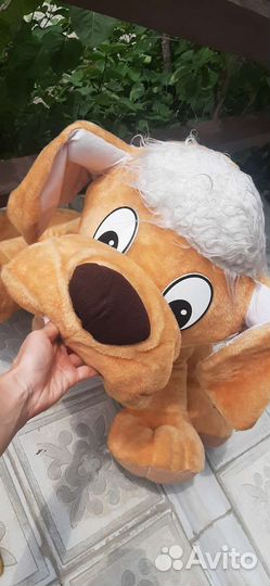 Большая мягкая игрушка собака