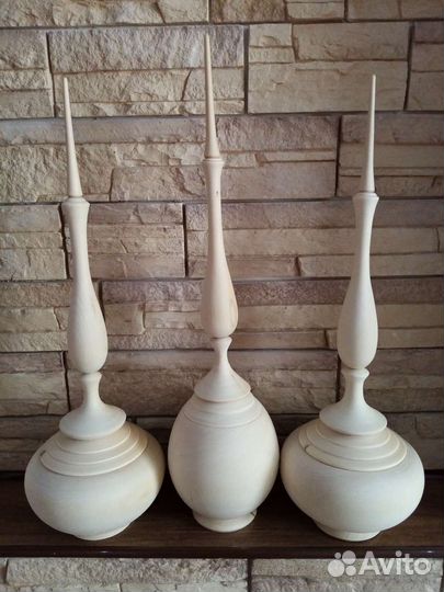 Шкатулка - ваза деревянная