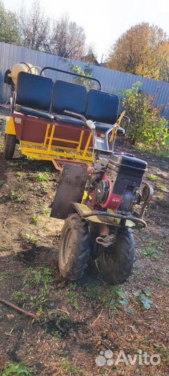 Мотоблок с телегой