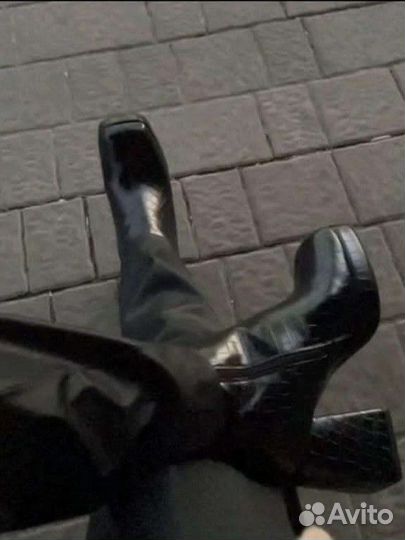 Полусапожки кожаные