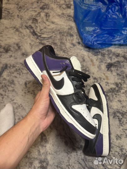 Кроссовки nike dunk sb purple