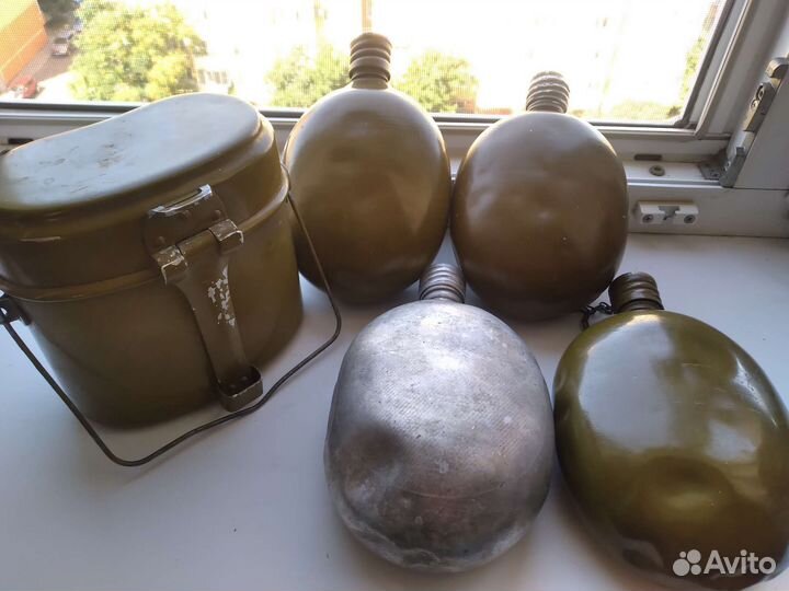 Фляжки СССР и котелок
