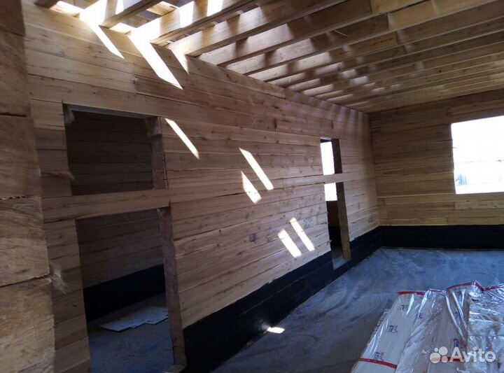 Кровля дома из бруса, фундамент. Заборы