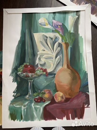 Картина гуашью