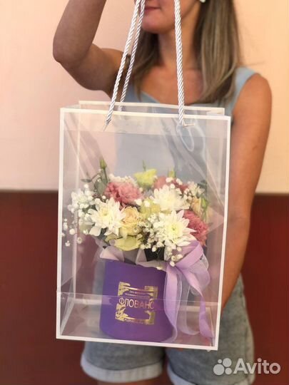 Цветы подарок сюрприз