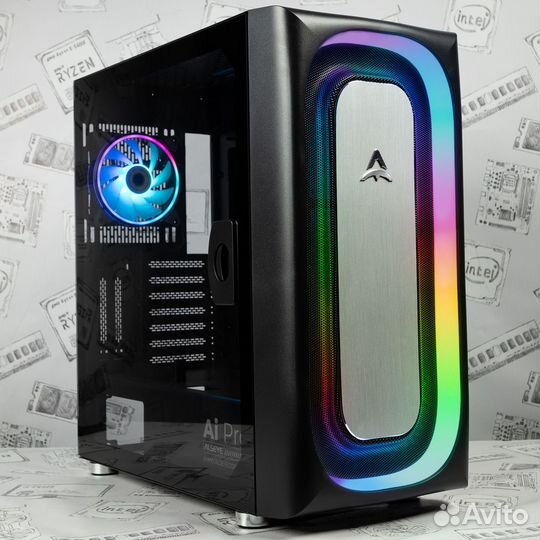 Игровой корпус Alseye Ai Pro Black с подсветкой