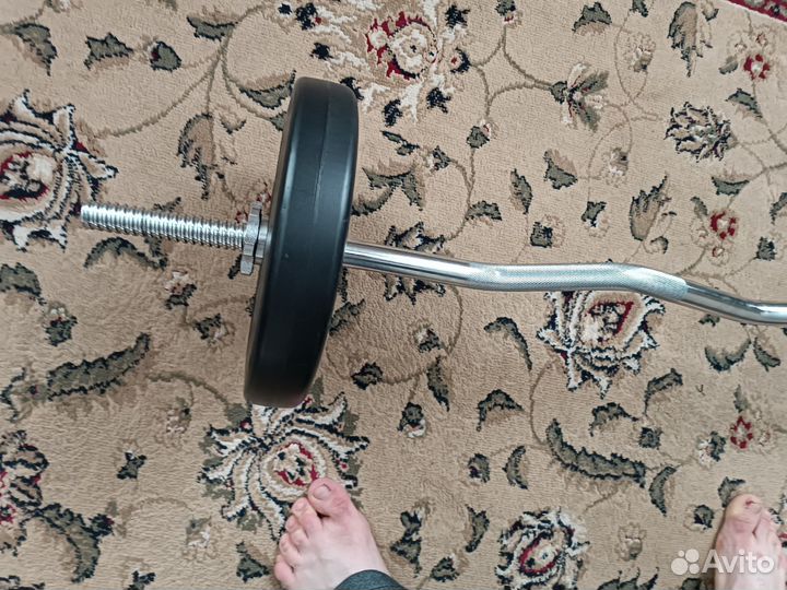 Спортивные блины и штанга