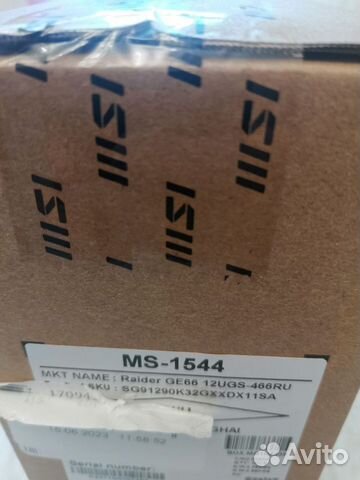 Новый MSI GE66 Raider i9 12900HK 3070Ti 32/1024 2K объявление продам