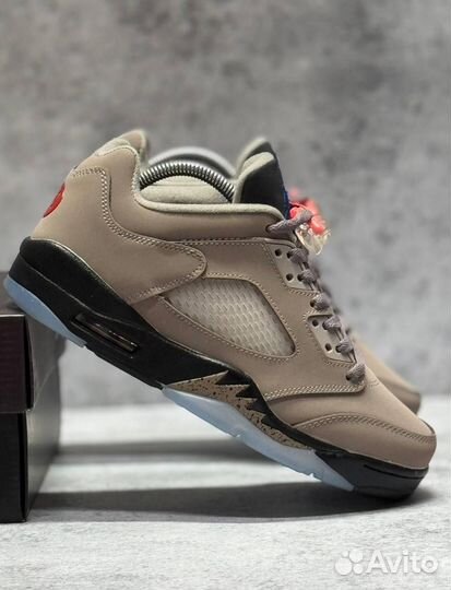 Кроссовки Nike PSG x Air Jordan 5 Low (Арт.21778)