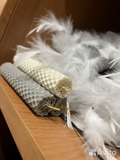 Свечи ручной работы из пчелиного воска